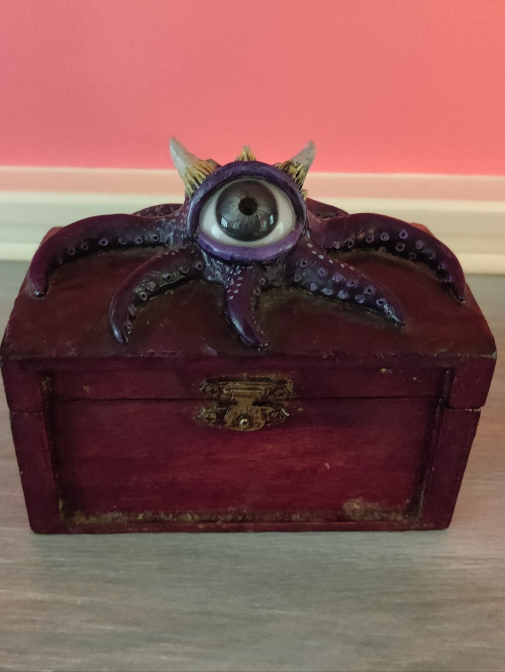 Purple Octopus Eye Decorative Trinket Box - Unknown Brand